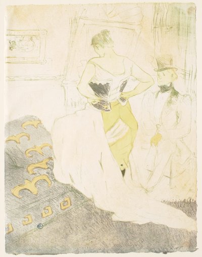 Elles: Kvinna i korsett - Uppraggningen av Henri de Toulouse-Lautrec