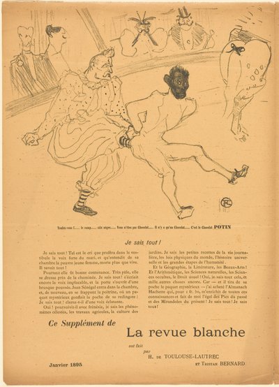 Footit och Chocolat [vänster recto] av Henri de Toulouse-Lautrec