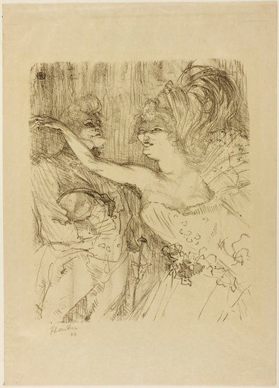 Guy and Mealy, i "Paris qui Marche" av Henri de Toulouse-Lautrec