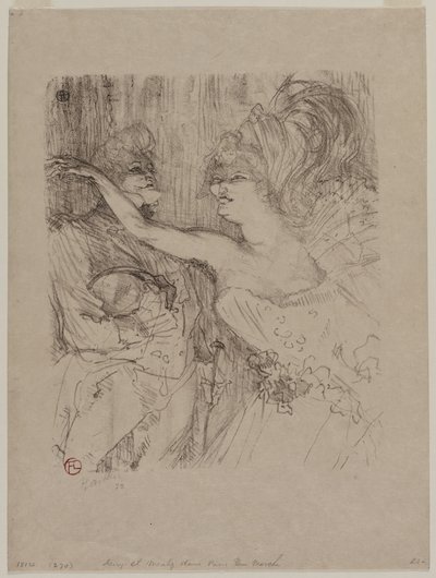 スウェーデンの「パリ・キ・マルシェ」のガイとミーリー av Henri de Toulouse-Lautrec