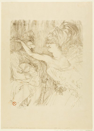 Guy och Mealy, i "Paris qui Marche av Henri de Toulouse-Lautrec