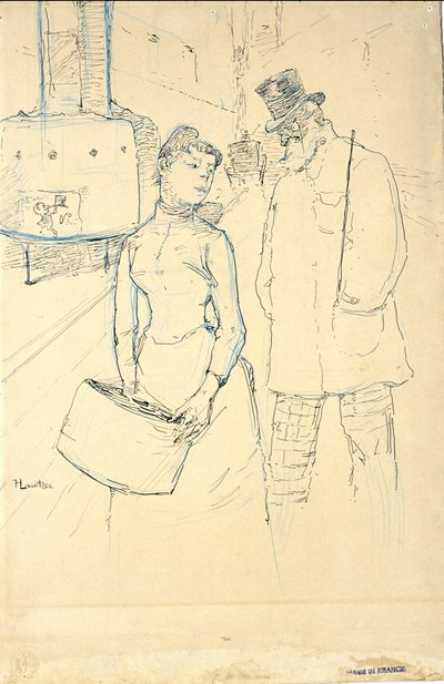 På gatan av Henri de Toulouse-Lautrec