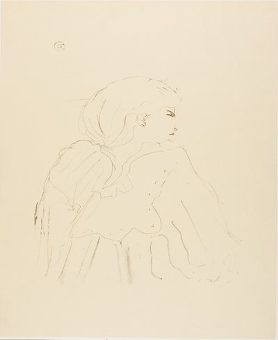 Jane Hading, från Thirteen Lithographs av Henri de Toulouse-Lautrec