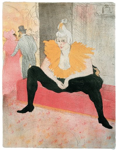 La Clownesse assise av Henri de Toulouse-Lautrec
