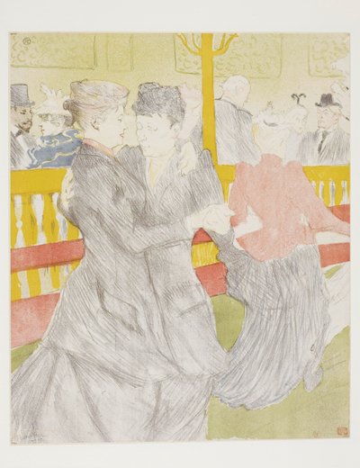 Dansen på Moulin Rouge av Henri de Toulouse-Lautrec