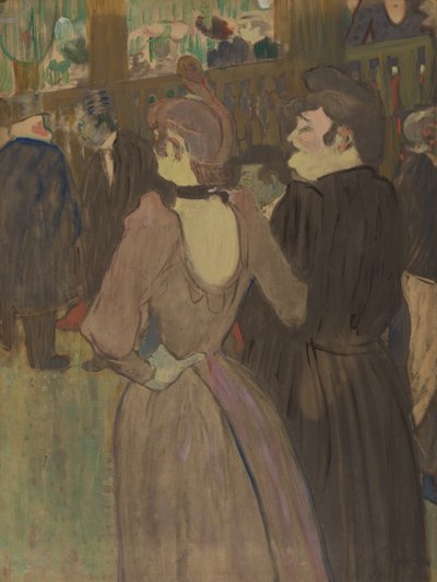 La Goulue och hennes syster av Henri de Toulouse-Lautrec