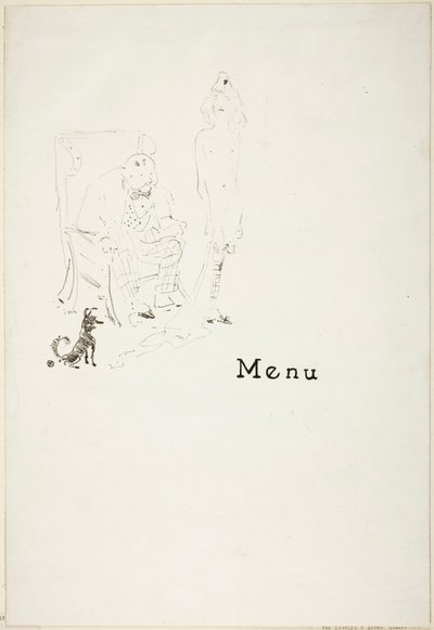 Den nakna lilla flickan: Meny av Henri de Toulouse-Lautrec