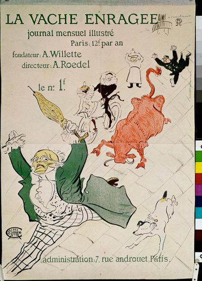 The Enraged Cow, Illustrious Monthly Journal av Henri de Toulouse Lautrec
