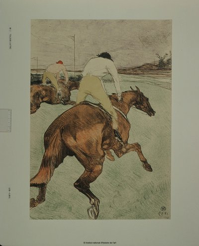 Jockeyn [provtryck b] av Henri de Toulouse-Lautrec