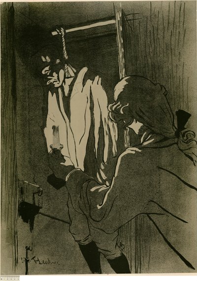 [Den hängde (första tavlan)] av Henri de Toulouse-Lautrec