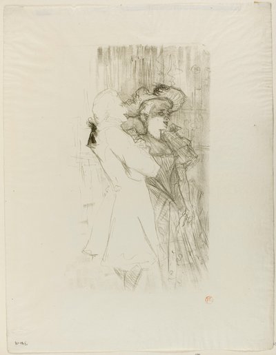Lender och Auguez i La Chanson de Fortunio av Henri de Toulouse-Lautrec