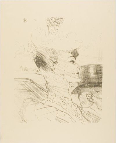 Louise Balthy, från Treize Lithographies av Henri de Toulouse-Lautrec