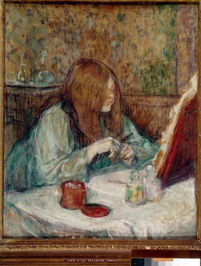 Madame Poupoule vid hennes toalett av Henri de Toulouse Lautrec