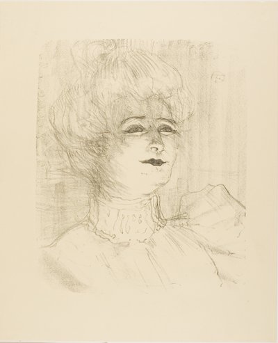 Marie-Louise Marsy, från Treize Lithographies av Henri de Toulouse-Lautrec