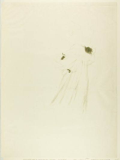 Miss May Belfort (stor tallrik) av Henri de Toulouse-Lautrec