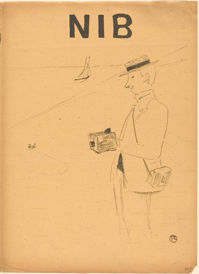Nib eller amatörfotografen [recto till höger] av Henri de Toulouse-Lautrec