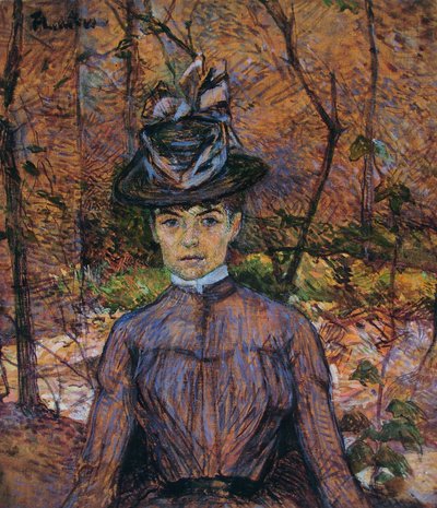 Porträtt av Suzanne Valadon (Madame Suzanne Valadon, konstnär) av Henri de Toulouse-Lautrec