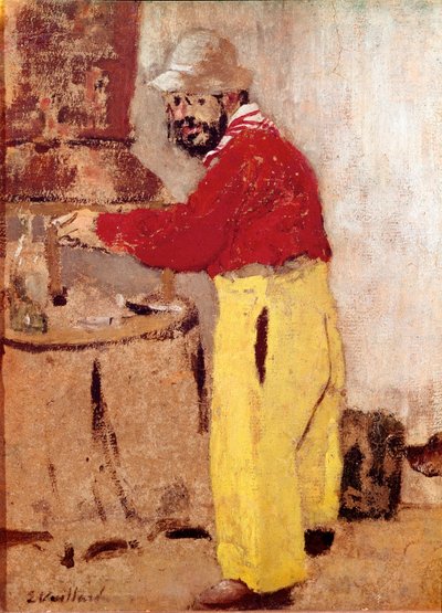 Porträtt av målaren Henry av Toulouse Lautrec av Henri de Toulouse Lautrec