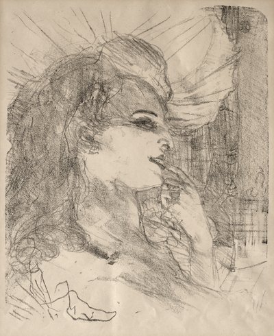 Porträtt av skådespelare och skådespelerskor: Tretton litografier: Anna Held av Henri de Toulouse-Lautrec