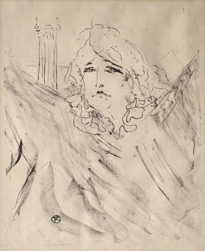 Porträtt av skådespelare och skådespelerskor: Tretton litografier: Sarah Bernhardt av Henri de Toulouse-Lautrec