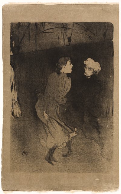 Repetition på Folies-Bergère-Emilenne D'Alençon och Mariquita av Henri de Toulouse-Lautrec