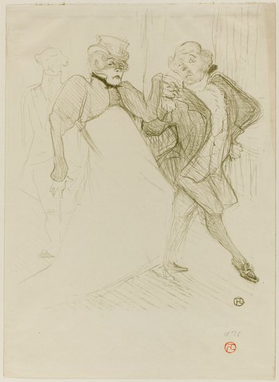Réjane och Galipaux, i Madame Sans-Gêne av Henri de Toulouse-Lautrec