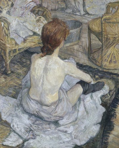 Rousse, även känd som La Toilette av Henri de Toulouse-Lautrec