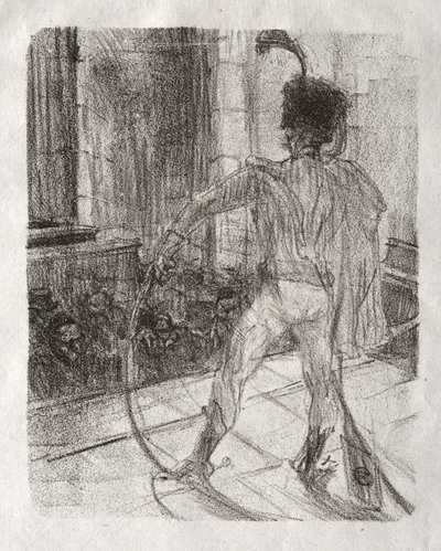 Vid foten av Sinai: Schlomé Fuss vid synagogan av Henri de Toulouse-Lautrec