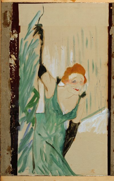 Sängerin Yvette Guilbert bei einem Vorhangruf von Henri de Toulouse-Lautrec
