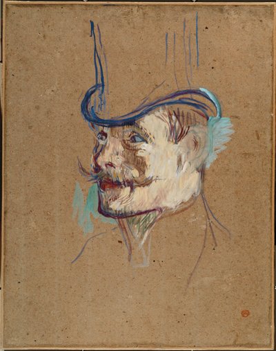 Studie für Der Engländer im Moulin Rouge von Henri de Toulouse-Lautrec