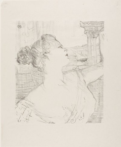 Sybil Sanderson, från Treize Lithographies av Henri de Toulouse-Lautrec