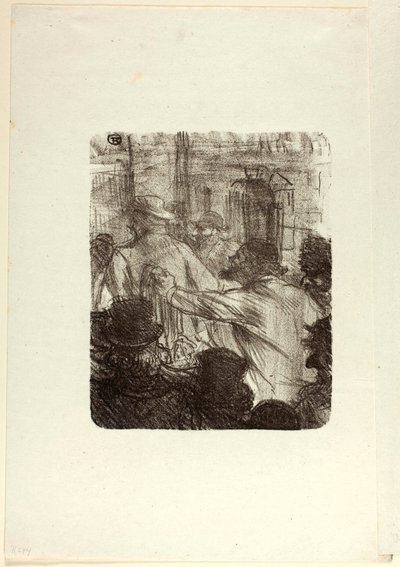 Textilmarknad, Krakow, från Au Pied du Sinaï av Henri de Toulouse-Lautrec