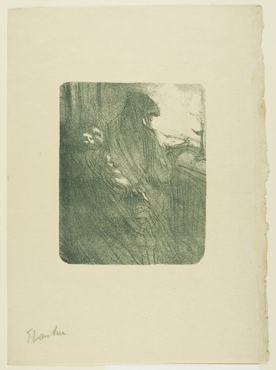 De gamla flirtarna, från Melodier av Désiré Dihau av Henri de Toulouse-Lautrec
