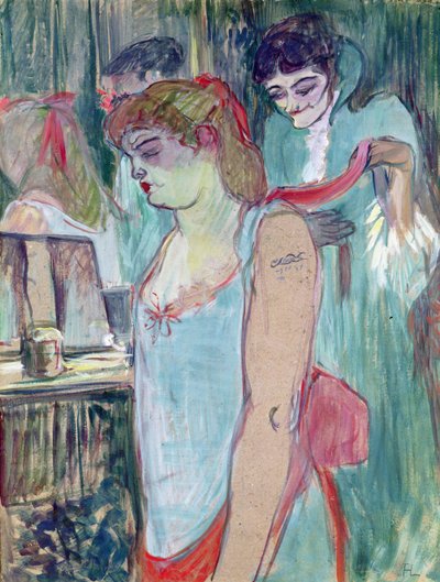 Die tätowierte Frau oder Die Toilette von Henri de Toulouse Lautrec