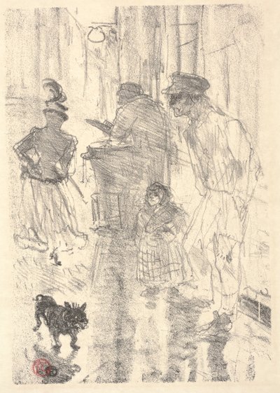 Visage (litho) av Henri de Toulouse Lautrec