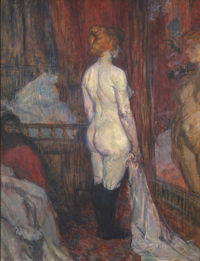 Kvinna framför en spegel av Henri de Toulouse Lautrec