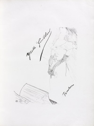 Yvette Guilbert-English Series: Frontispice av Henri de Toulouse-Lautrec