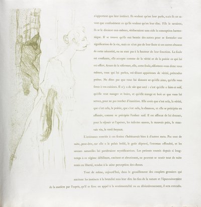Yvette Guilbert-French Series: Nr 11 av Henri de Toulouse-Lautrec