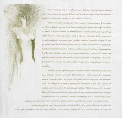 Yvette Guilbert-French Series: Nr 3 av Henri de Toulouse-Lautrec