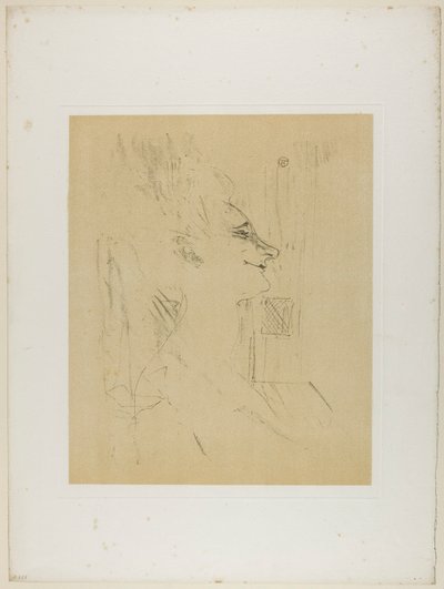 Yvette Guilbert—Soularde, från Yvette Guilbert av Henri de Toulouse-Lautrec