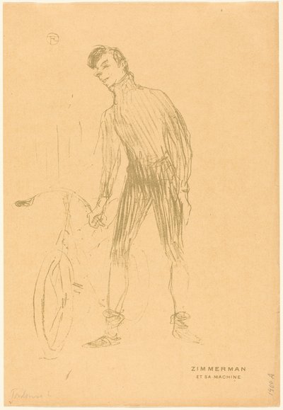 Zimmerman och hans maskin av Henri de Toulouse-Lautrec