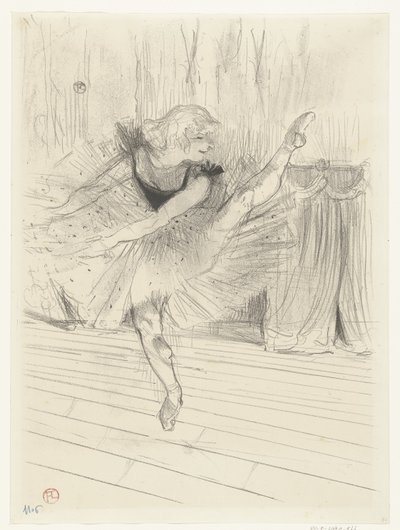 Porträtt av danseres Ida Heath Ida Heath engelsk dansare av Henri de Toulouse Lautrec (signed by artist)