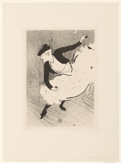 Porträtt av zangeres Edmee Lescot Edmee Lescot The Cafe Concert (serietitel) av Henri de Toulouse Lautrec (signed by artist)