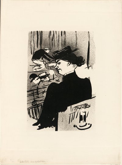 En åskådare, från Le Café-Concert av Henri de Toulouse Lautrec