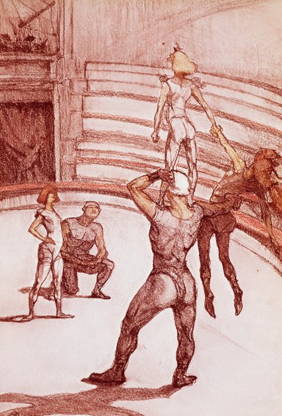 Akrobater (pastell) av Henri de Toulouse Lautrec