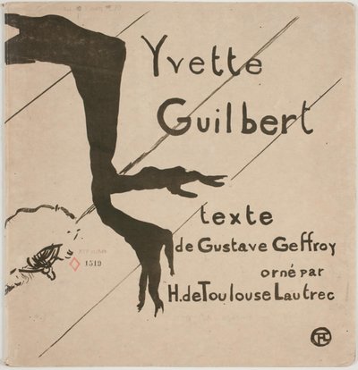 Albumförsida: Yvette Guilbert av Henri de Toulouse Lautrec