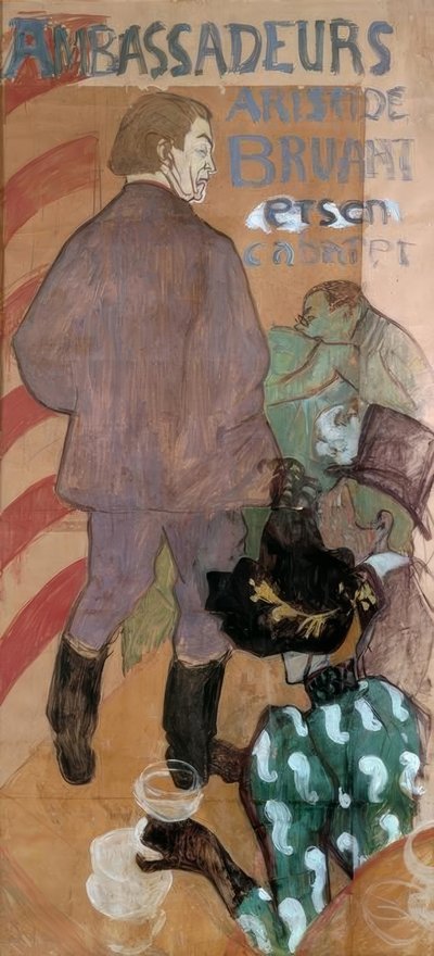 Ambassadörer, Aristide Bruant och hans kabaré av Henri de Toulouse Lautrec