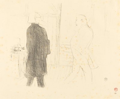 Antoine och Gémier i "A Bankruptcy" av Henri de Toulouse Lautrec