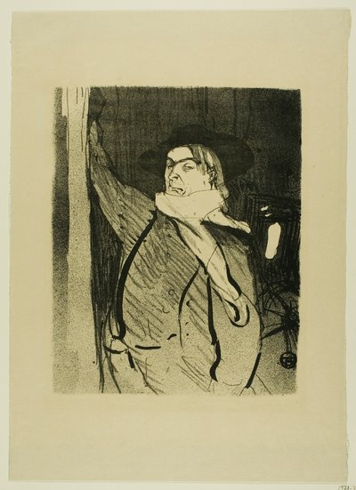 Aristide Bruant, från Le Café-Concert av Henri de Toulouse Lautrec
