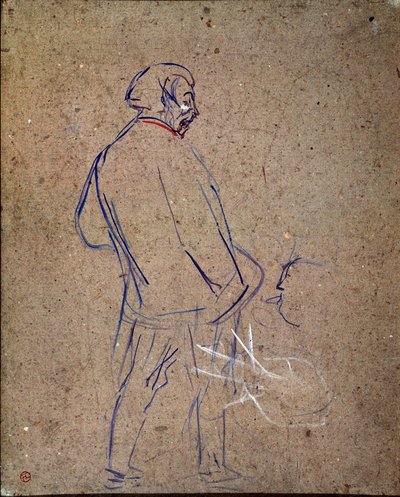 Aristide Sparrow sjunger i sin kabaré. Målning av Henri de Toulouse-Lautrec (Toulouse Lautrec av Henri de Toulouse Lautrec